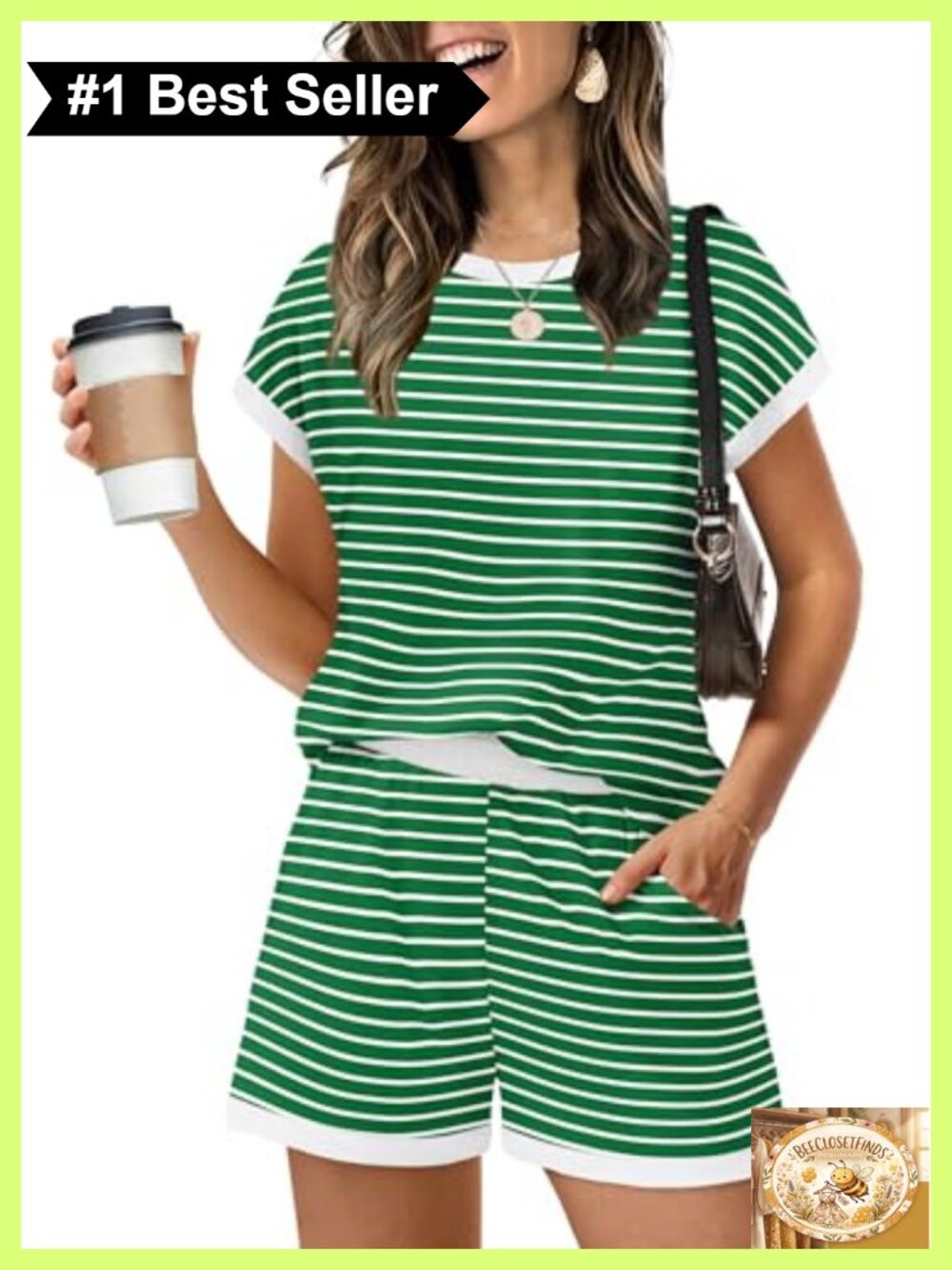 Two Piece Short Set Women Summer Lounge Sweatsuit with Pockets
